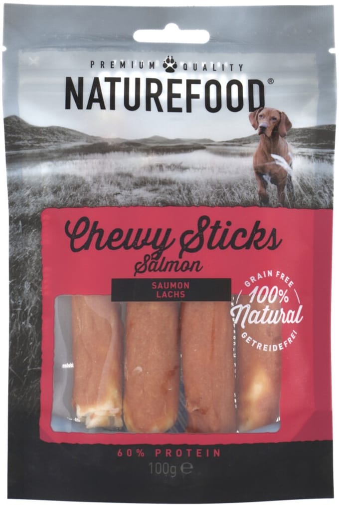 Rosewood - Naturefood - Chewy Sticks - Zalm - 100 gram/4 sticks