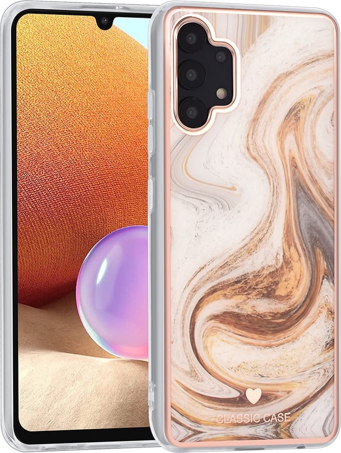 UNIQ Classic Case Samsung Galaxy A32 4G TPU Backcover hoesje - Marble Brown