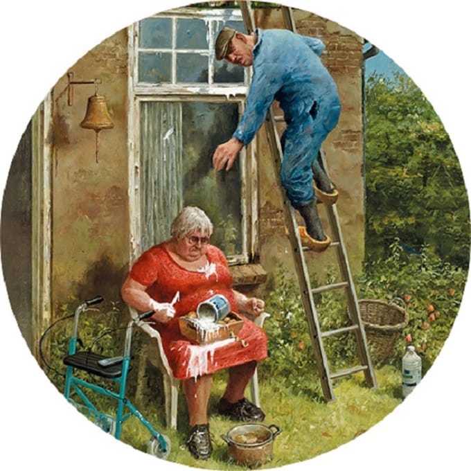 Art Revisited Art Circle Marius van Dokkum - Doe-het-zelver 30 cm