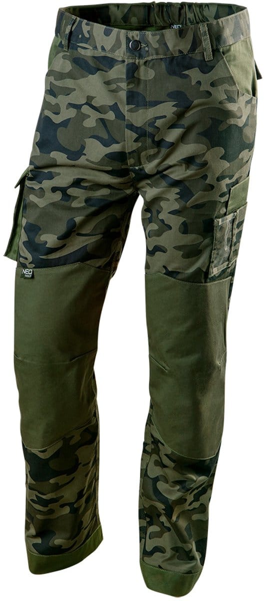 NEO CAMO Serie - Werkbroek - XXL - Kniekussens - Elastische Taille