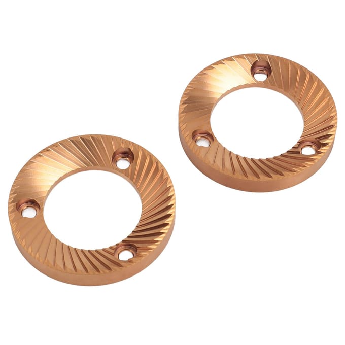 2 STUKS Koffiemolen Platte Braam 64mm Titanium Gecoat Multifunctionele Platte Braam voor DF64 DF64P DF64E beige