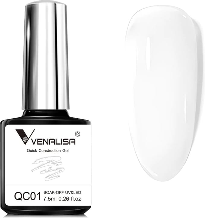 Venalisa BIAB Wit - 7.5 ml - Witte BIAB - Builder Gel - BIAB Nagellak - Builder in a Bottle - BIAB Nagel Builder - BIAB Kleuren - Venalisa BIAB