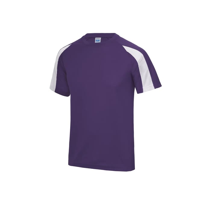 Just Cool Contrast Cool T JC003 - Purple/Arctic White - S