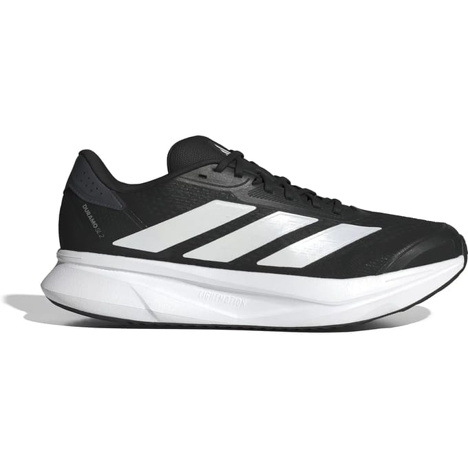 Adidas Duramo Sneakers Heren - Zwart - Maat 44 - Mesh/Synthetisch