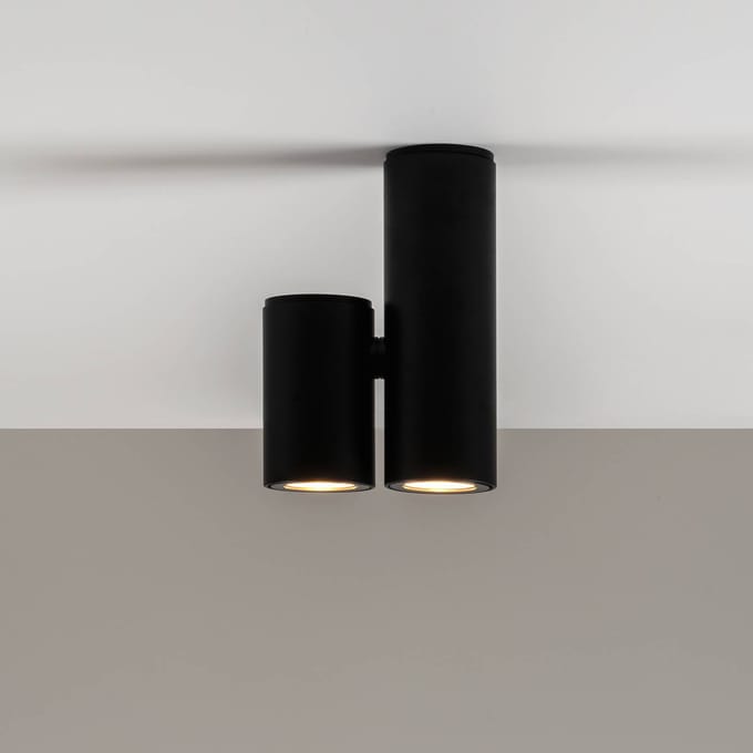 Milan Iluminación Milan Kronn plafondspot 2-lamps zwart