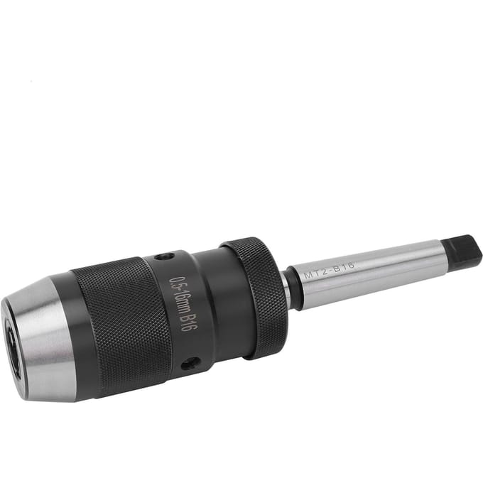 Mandrin de perceuse sans clé à dégagement rapide Cône Morse pour machine à percer 0,5-16 mm MT2-B16 blanc