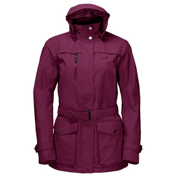 Jack Wolfskin Kimberley Womens Burgundy Parka Jacket