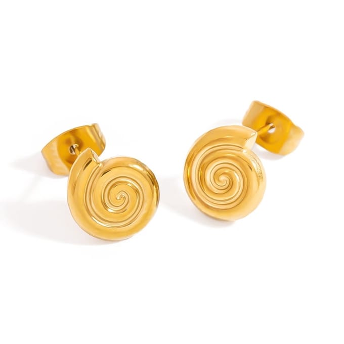 Bijoutheek Oorknoppen Summer Vibe Zeeslak Goud