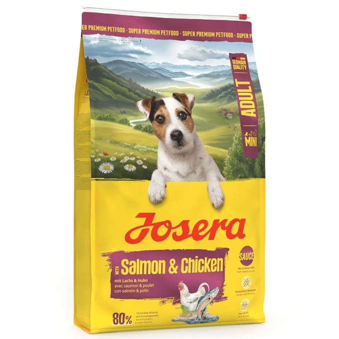 10kg Josera Mini Adult Zalm & Kip Droogvoer voor honden