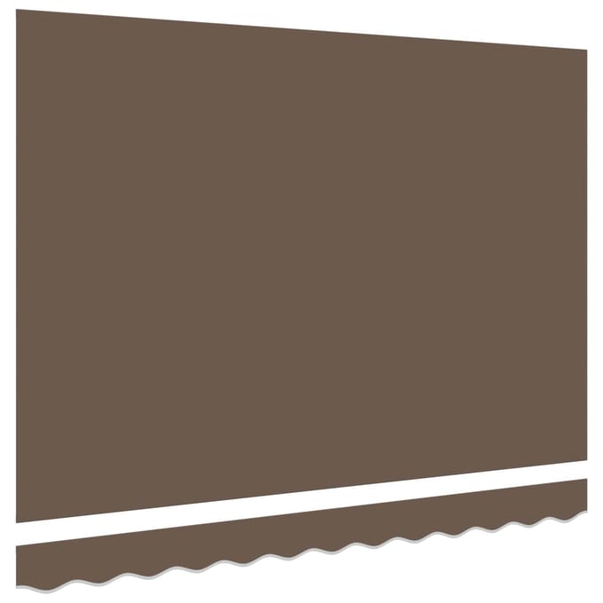 vidaXL - Vervangingsdoek - zonnescherm - voor - 3x2,5 - m - Taupe - Polyester
