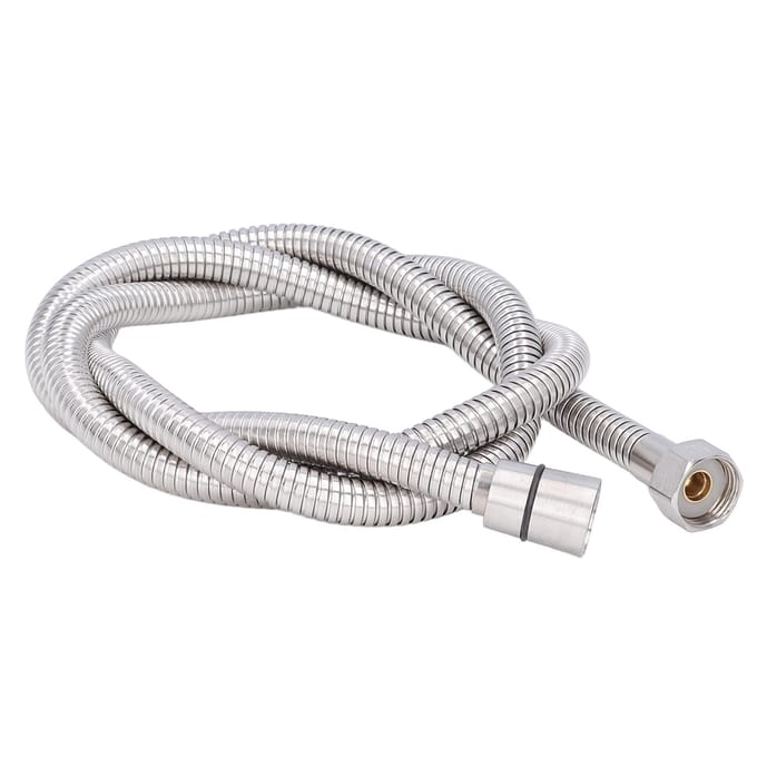 Roestvrijstalen Doucheslang Explosieveilig G1/2 Douchekopslang voor Badkamer Zilver 1.5m/4.9ft white
