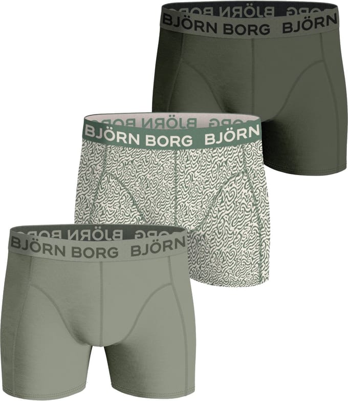 Björn Borg Cotton Stretch boxers - heren boxers normale lengte (3-pack) - multicolor