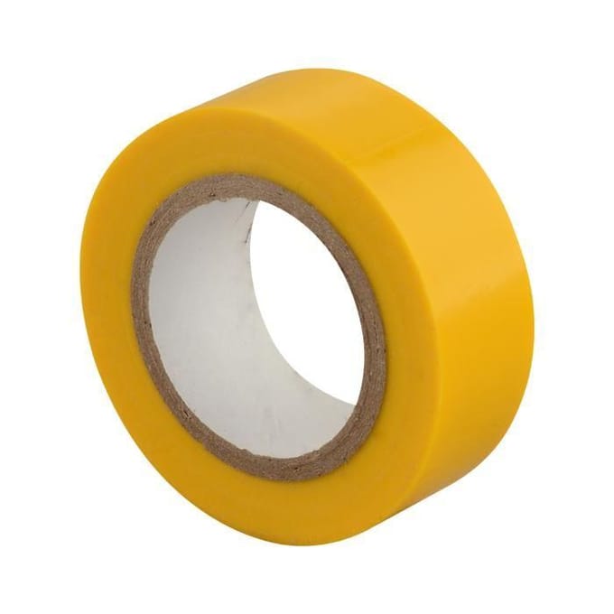 10x Gele PVC Isolatietape 19mm x 9m - Merkloos