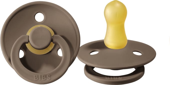 BiBs Fopspeen - Rond - 0-6 Mnd - Dark Oak
