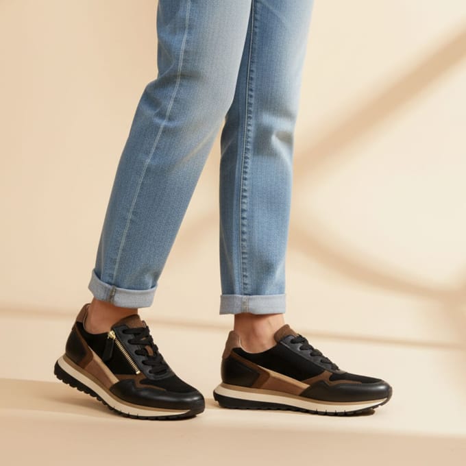 Gabor Gabor Sneakers zwart Suede