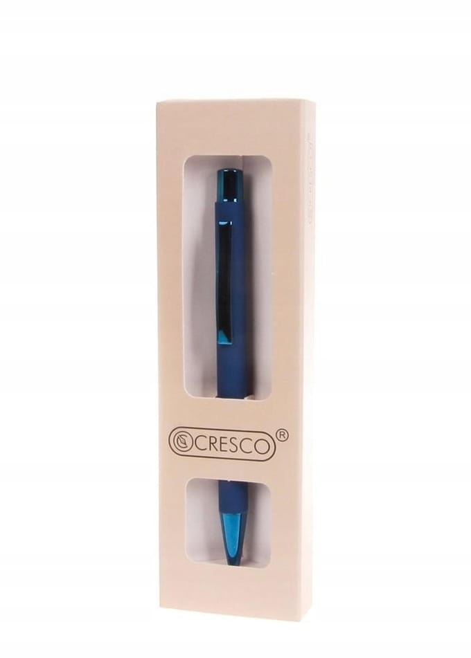 Cresco City Blauwe Pen in Cadeau Etui