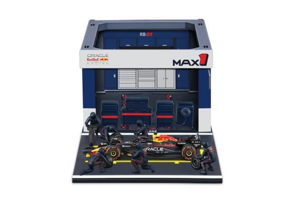 Bburago Burago 1/43 Racing - Red Bull Racing RB21 Pit Pass Max Verstappen Auto's op schaal Miniatuur auto's