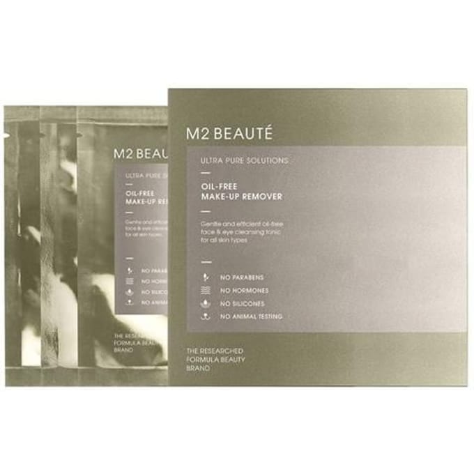 M2 BEAUTÉ Ultra Pure Solutions Oil-Free Eye Make-up Remover remover pads Dames