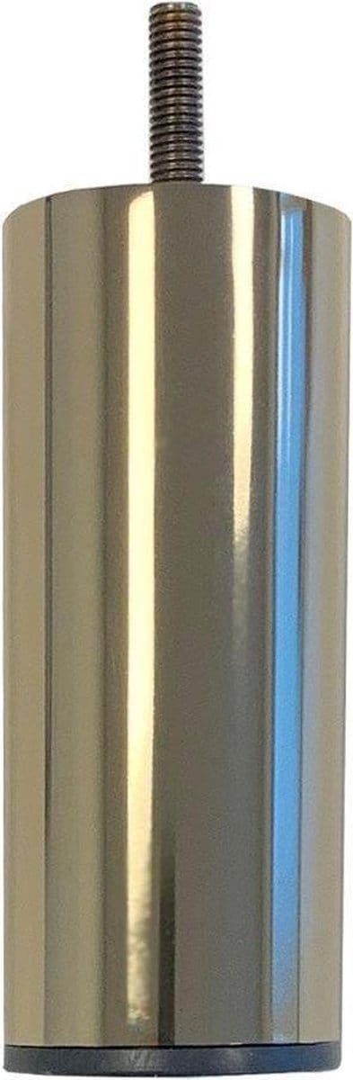 FLE - Stalen meubelpoot goud rond ø 5 cm en hoogte 14 cm (M8)