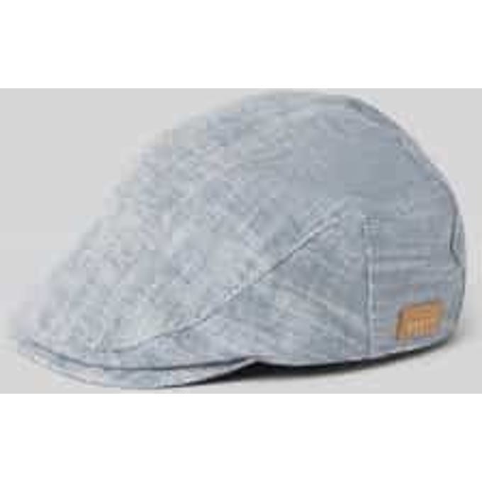 Flat cap van linnenmix model 'Jarvis'