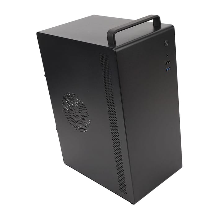 Boîtier d'ordinateur de bureau, support disque dur SSD, 4 ports PCIE, USB 3.0 2.0, Micro ATX, boîtier d'ordinateur de jeu ITX black