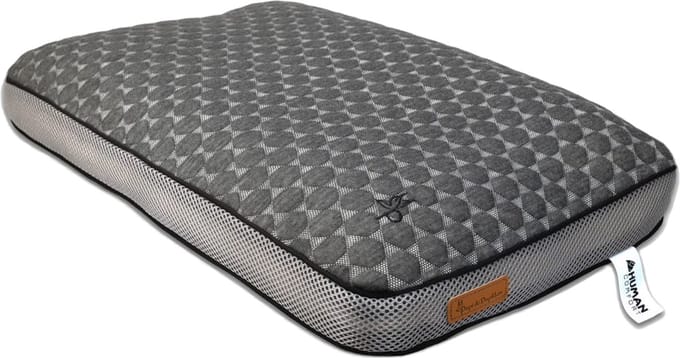 Human Comfort Brive XL – Bamboe Fleece Kussen – Memory Foam – Ademend en Antibacterieel - Grijs