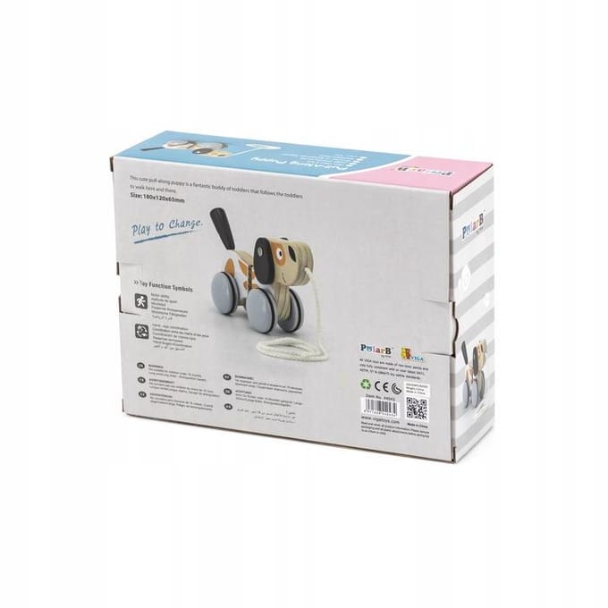 PolarB Puppy Luxe Houten Trekfiguur 44043