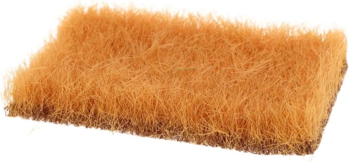 Kunstgras Clusters - Statisch grasveld - Modelbouw Decoratie - Levensecht Ontwerp - 8 x 5 x 1 cm - Khaki
