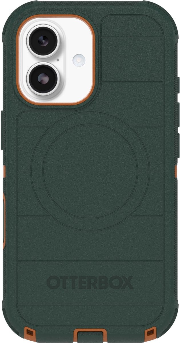 Otterbox Defender Pro Geschikt voor iPhone 17 hoesje - magnetisch Camera Control Backcover - Groen