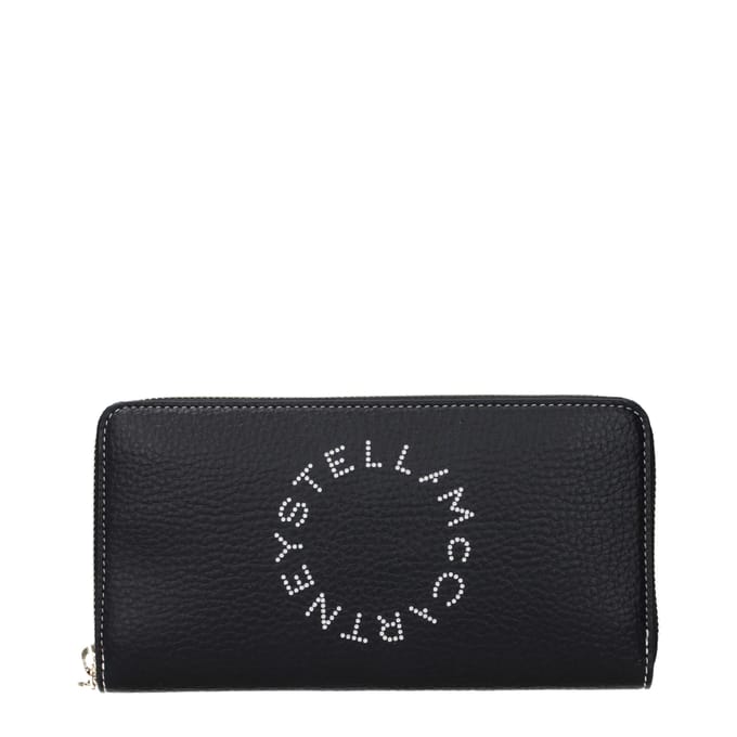 Stella McCartney Zwarte Leren Portemonnee