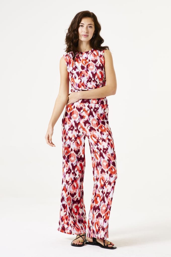 GARCIA C50310 Dames Regular Fit Broek Rood