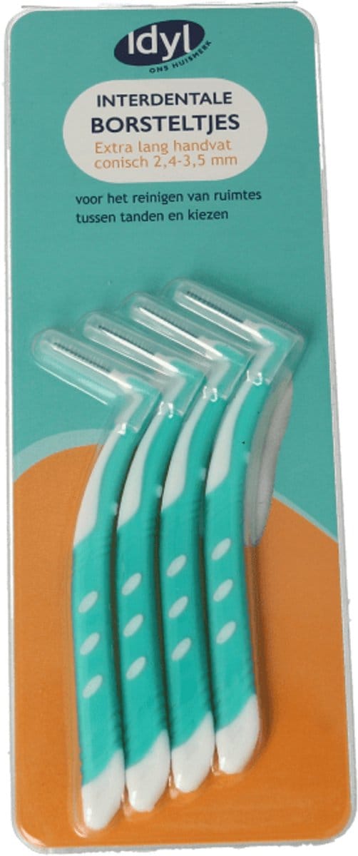 Idyl Interdentale borstel conisch extra lang XL 2.5 - 3 (4 stuks)