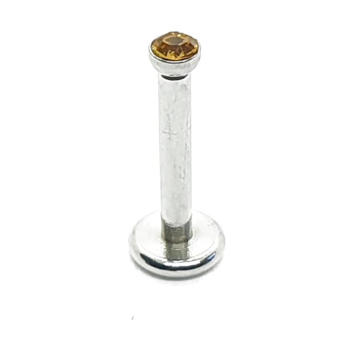 Zilver Met Steentje - Tragus / Labret Piercing
