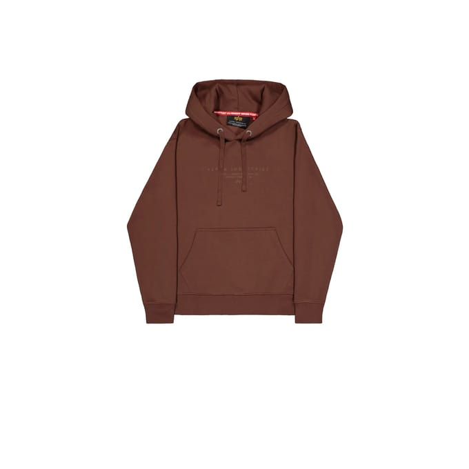 relaxed fit hoodie van katoenmix met labeldetail