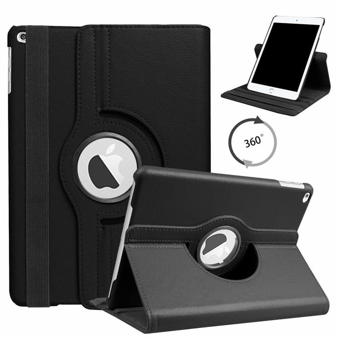 Apple iPad 10.2 (2019 / 2020 / 2021) 360Â° Draaibare Hoes - Zwart