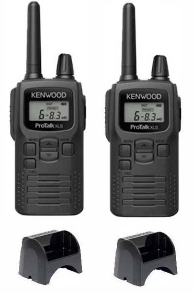 Set van 2 Kenwood PKT-300 ProTalk XLS IP52 PMR446 mini portofoons