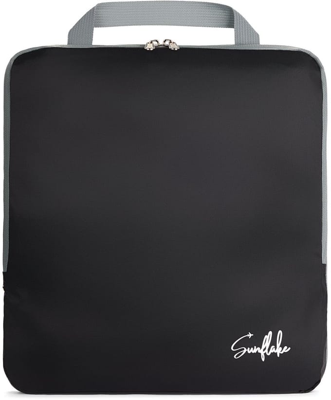 Packing Cube met Compressierits - Losse Compressie Cube - XL - Zwart | Sunflake