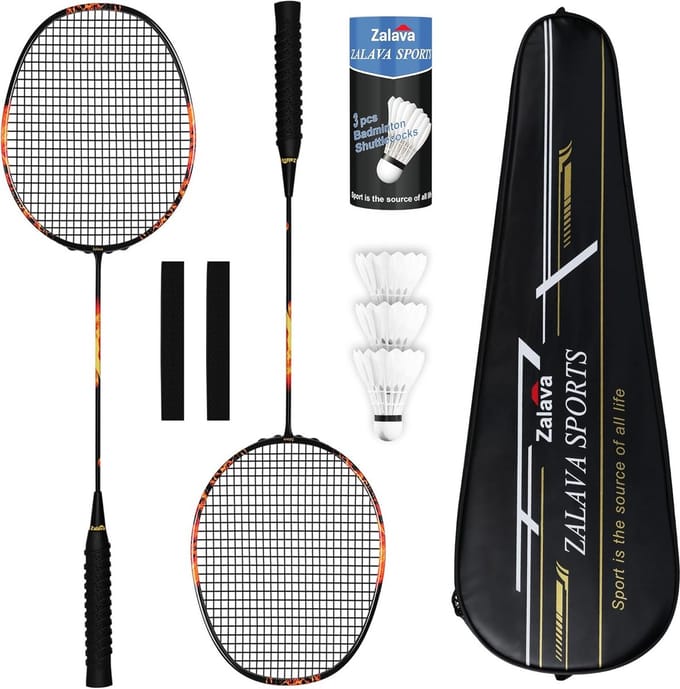 Complete Badmintonset met Rackets, Net en Ballen voor 2 Spelers