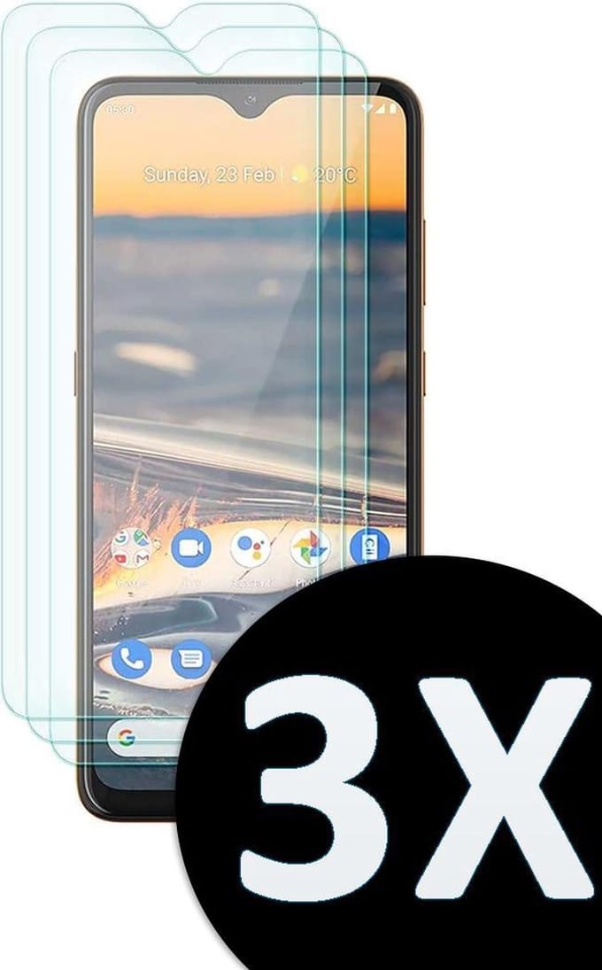 HB Glas Geschikt voor Nokia 5.3 Screenprotector Glas Gehard Tempered Glass - 3 stuks