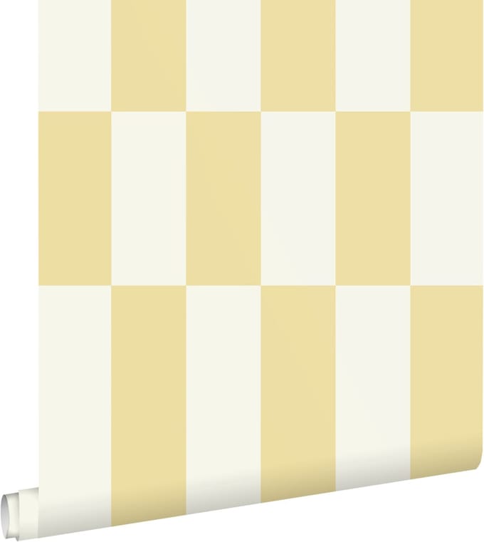 ESTAhome behang strepen pastel geel - 50 x 900 cm - 132150