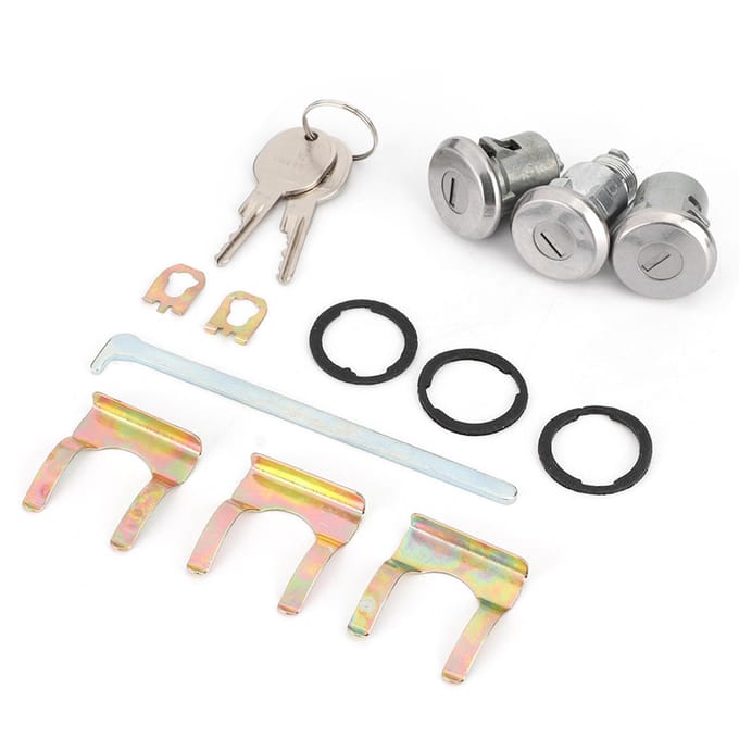Cutlass Slotset Deur Kofferbak Sleutelset 654394765282 Vervanging Past voor Chevelle white