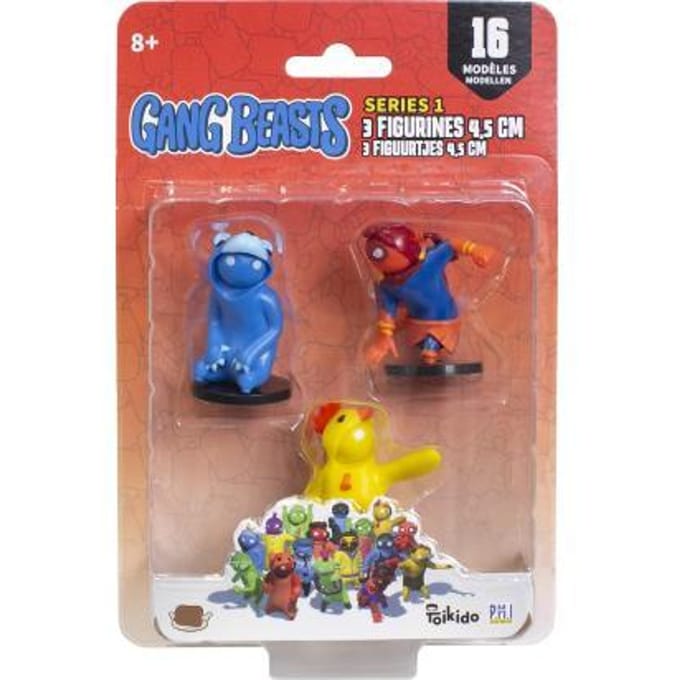 Gang Beasts 3 figuren 4.5cm