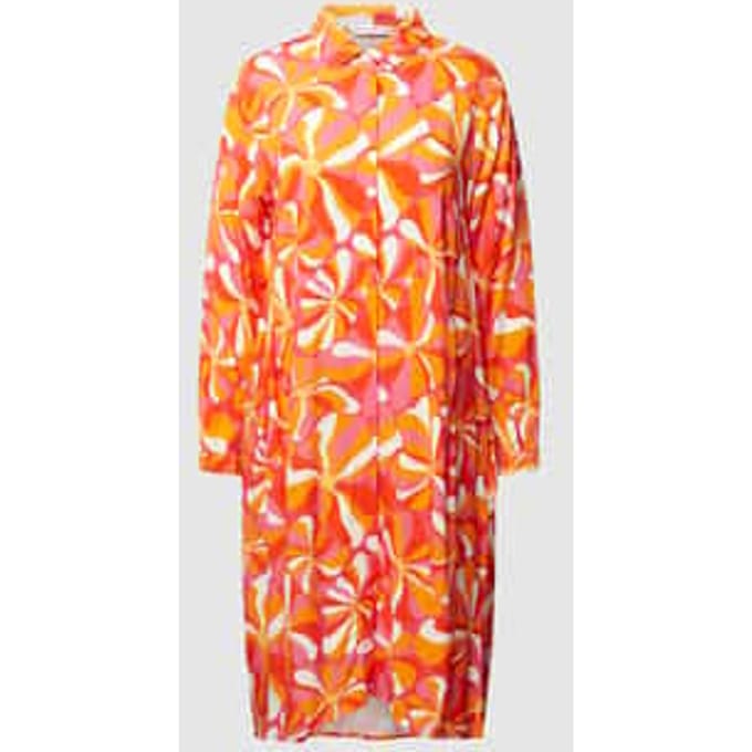 Midi-jurk met all-over print