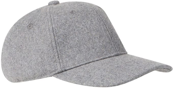 camel active 6-Panel pet van wolmix - Maat menswear-OS - Steengrijs