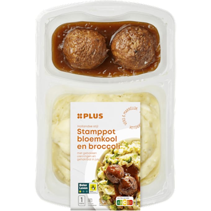 Stamppot bloemk brocc gehakt