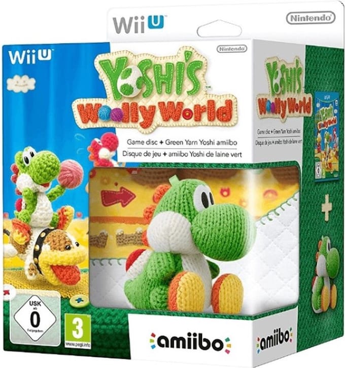Yoshi's Woolly World + Yarn Yoshi Green amiibo bundel - Wii U