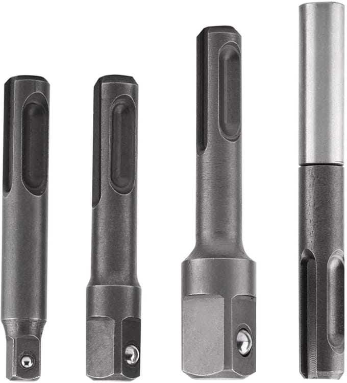 Dailygoods - Boor Houder-SDS Plus Schacht naar 1/4 Hex Socket Adapter - Hoogwaardige constructie - Veelzijdig - Boren en bits - Ideaal voor klussen -...