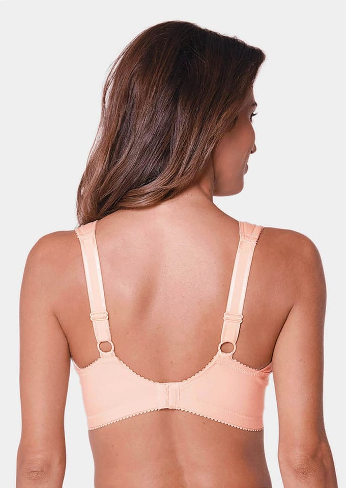 Beha met katoen en kant - karamel - Gr. 100 D van Goldner Fashion
