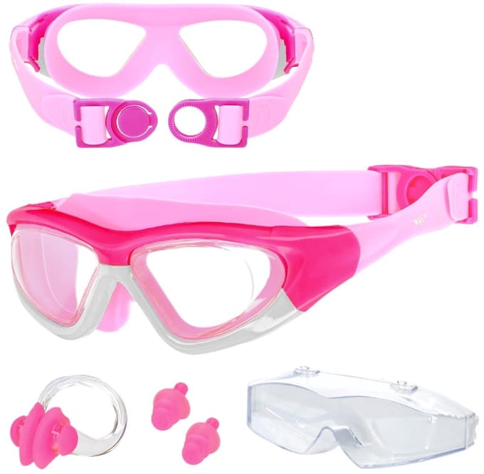 Active Space Serie - Zwembril voor Kinderen - Anti-Fog - Roze