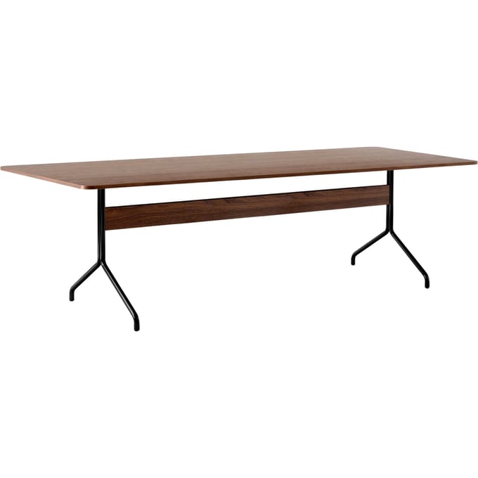 &Tradition Pavilion Eettafel AV18, AV19 & AV24 - walnoot - verchroomd - 250 x 110 cm